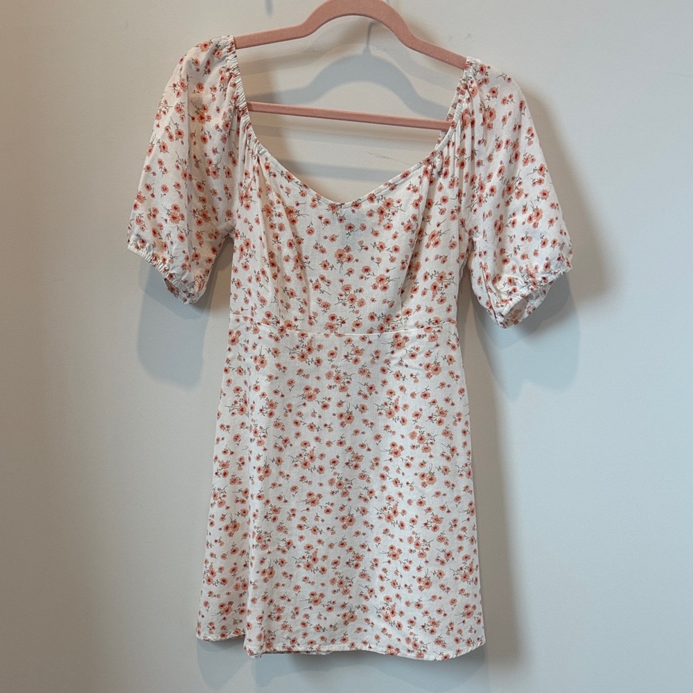 Floral Puff Sleeve Dress
